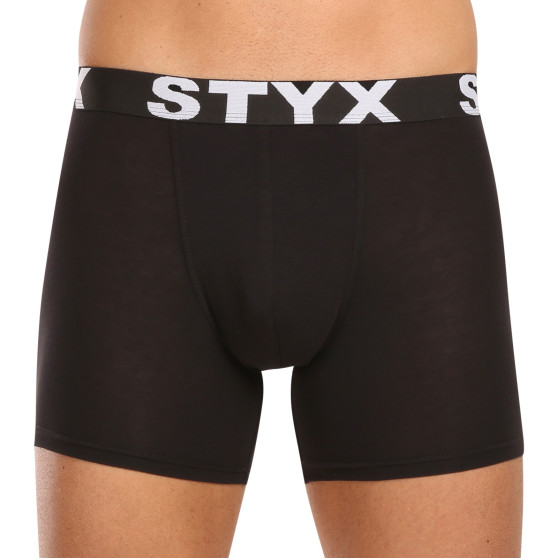 10PACK meeste bokserid Styx long sport elastic black (10U9601)