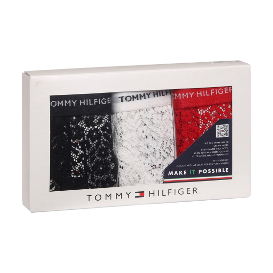 3PACK naiste stringid Tommy Hilfiger ülevärvilised mitmevärvilised (UW0UW04896 0X0)