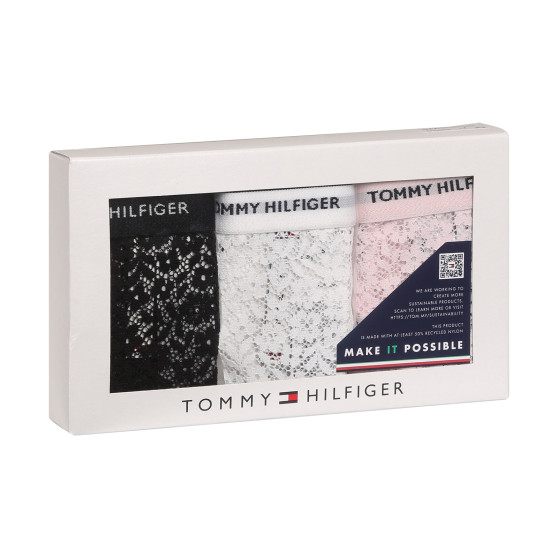 3PACK naiste stringid Tommy Hilfiger ülevärvilised mitmevärvilised (UW0UW04896 0SK)