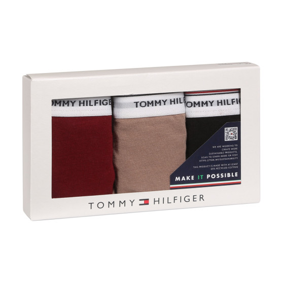 3PACK naiste stringid Tommy Hilfiger ülevärvilised mitmevärvilised (UW0UW04894 0R3)