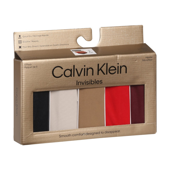 5PACK naiste aluspüksid Calvin Klein õmblusteta mitmevärvilised aluspüksid (QD5148E-HW1)