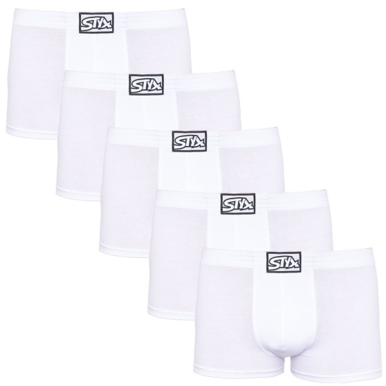 5PACK meeste bokserid Styx classic elastic white (5Q1061)