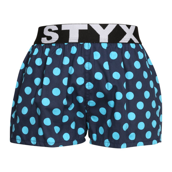 Laste bokserid Styx art sports sports rubber polka dots (BJ1651)