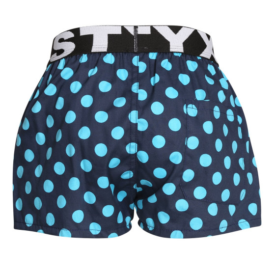 Laste bokserid Styx art sports sports rubber polka dots (BJ1651)