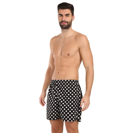 Meeste kodused bokserid taskutega Styx polka dots (D1650)