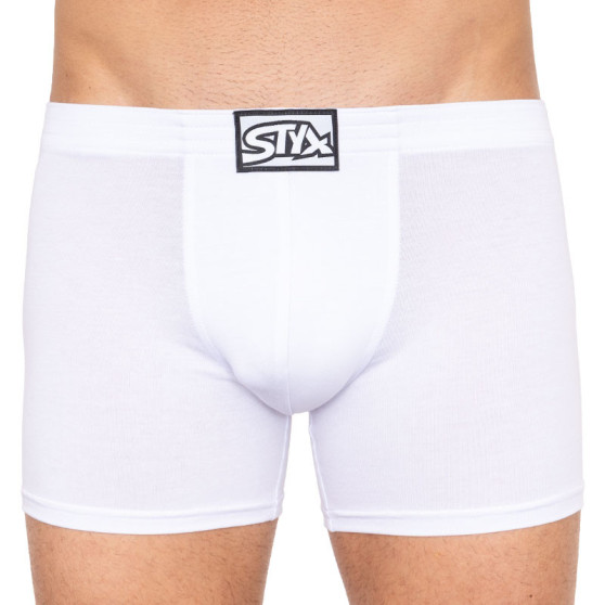 3PACK meeste bokserid Styx long classic elastic white (3F1061)