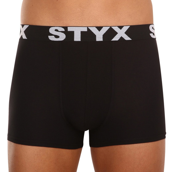 5PACK meeste bokserid Styx sports elastic oversized black (5R960)