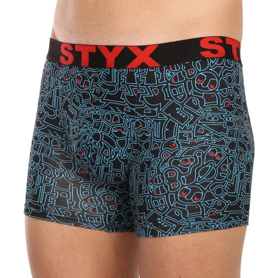 3PACK meeste bokserid Styx long art sports elastic multi-coloured (3U12672/2)