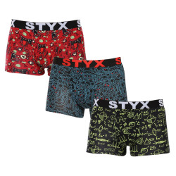 3PACK meeste bokserid Styx art sports rubber multicolour (3G12612)