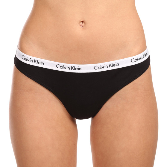 3PACK naiste stringid Calvin Klein mitmevärvilised (QD3587E-WZB)