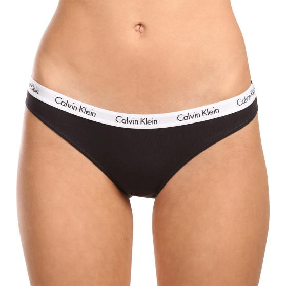 3PACK naiste aluspüksid Calvin Klein must (QD3588E-001)