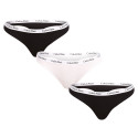 3PACK naiste stringid Calvin Klein mitmevärvilised (QD3587E-WZB)