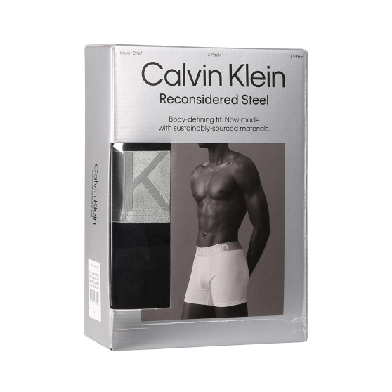 3PACK meeste bokserid Calvin Klein mustad (NB3131A-NC4)