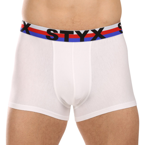 3PACK meeste bokserid Styx pikad sportlikud elastsed mitmevärvilised trikoloorid (3U19001)