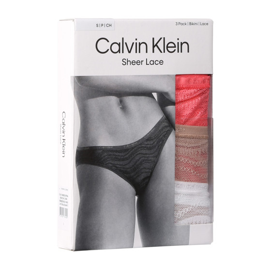 3PACK naiste aluspüksid Calvin Klein mitmevärviline (QD5203E-NOX)