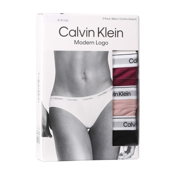 3PACK naiste aluspüksid Calvin Klein mitmevärviline (QD5207E-NP6)