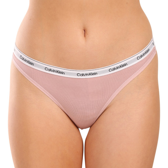 3PACK naiste stringid Calvin Klein mitmevärvilised (QD5209E-NP6)