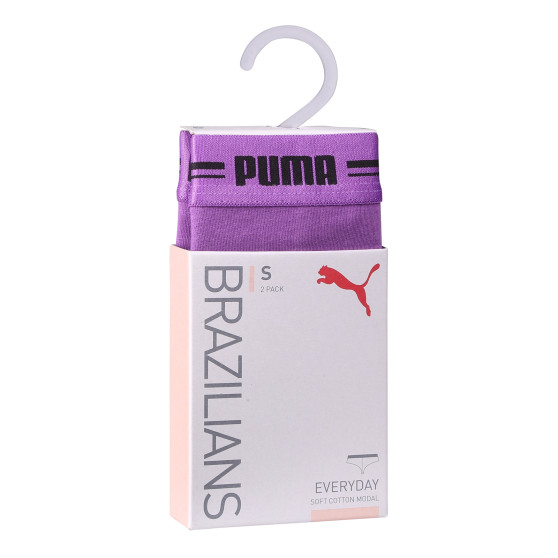 2PACK naiste Brasiilia aluspüksid Puma lilla (603043001 020)