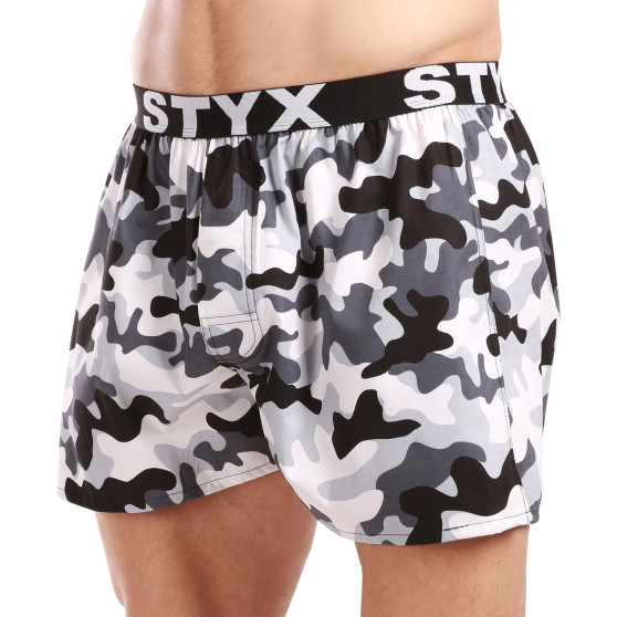 Meeste bokserid Styx art sports rubber camouflage (B1457)