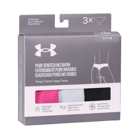 3PACK naiste stringid Under Armour mitmevärvilised (1383893 686)