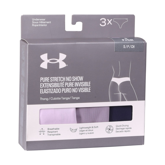 3PACK naiste stringid Under Armour mitmevärvilised (1383893 543)