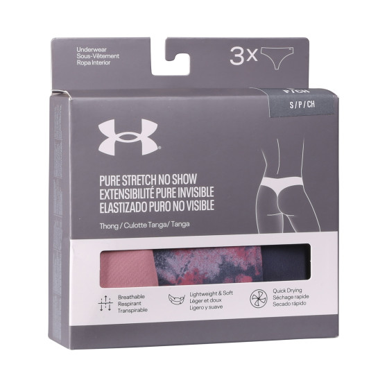 3PACK naiste stringid Under Armour mitmevärvilised (1383894 014)