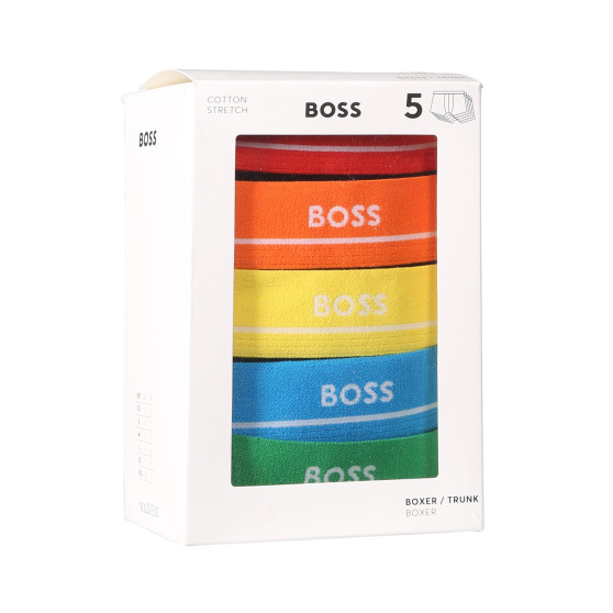 5PACK meeste bokserid BOSS mustad (50489616 999)