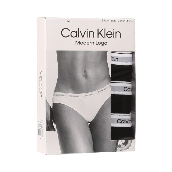 3PACK naiste aluspüksid Calvin Klein must (QD5207E-UB1)