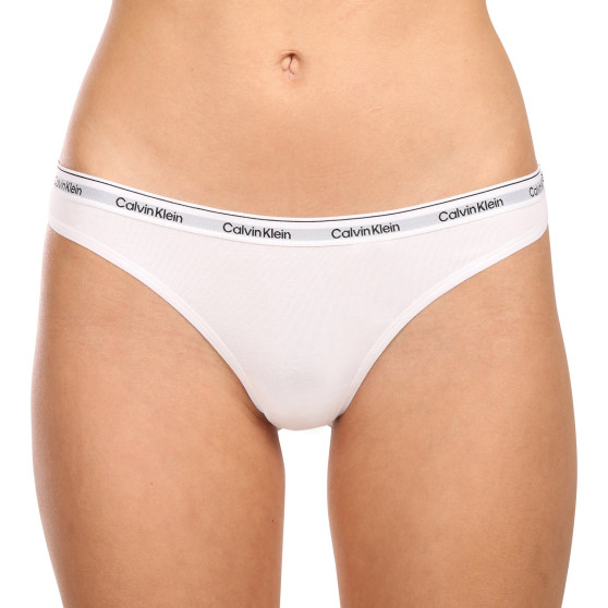 3PACK naiste stringid Calvin Klein valge (QD5209E-100)