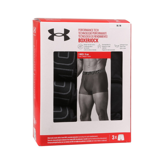 3PACK meeste bokserid Under Armour mustad (1383882 001)