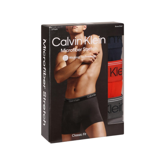 3PACK meeste bokserid Calvin Klein mitmevärviline (NB2570A-MGY)