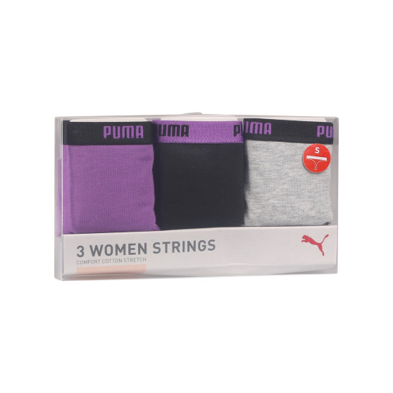 3PACK naiste stringid Puma mitmevärvilised (503008001 004)