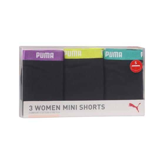 3PACK naiste aluspüksid Puma must (503006001 005)