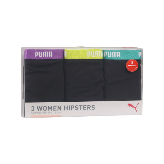 3PACK naiste aluspüksid Puma must (503007001 005)