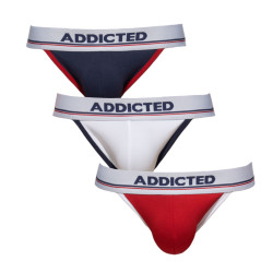 3PACK meeste trikood Addicted mitmevärvilised (AD1010P-3COL)