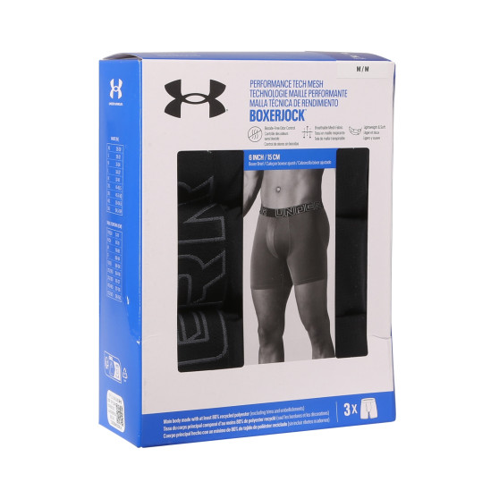 3PACK meeste bokserid Under Armour mustad (1383884 001)