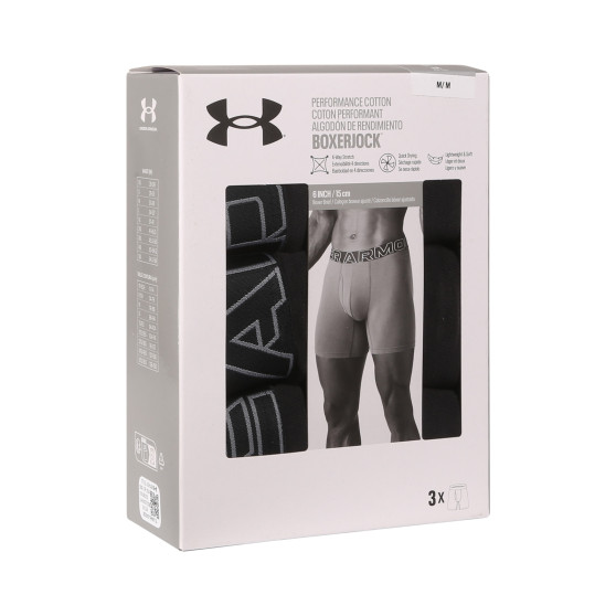 3PACK meeste bokserid Under Armour mustad (1383889 001)