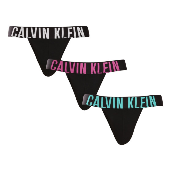 3PACK meeste kubemekaitsmed Calvin Klein must (NB3606A-LXR)