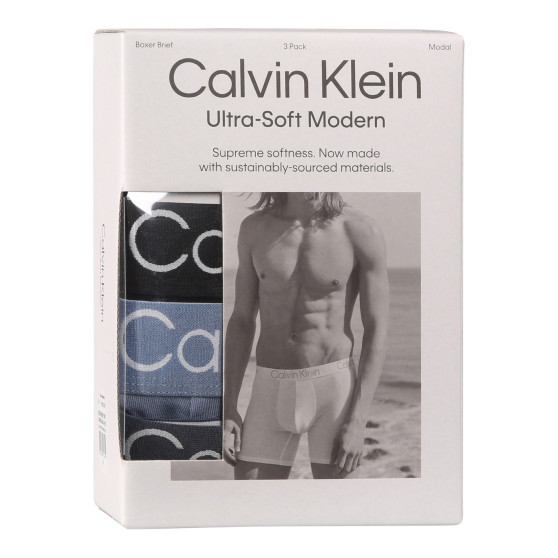 3PACK meeste bokserid Calvin Klein mitmevärviline (NB3188A-PU5)