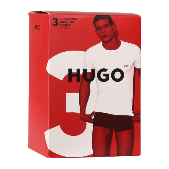 3PACK meeste t-särk HUGO must (50480088 965)