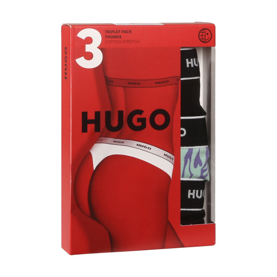 3PACK naiste stringid HUGO mitmevärvilised (50495870 536)