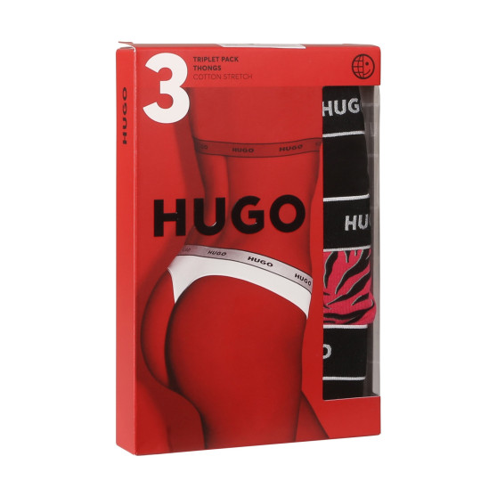 3PACK naiste stringid HUGO mitmevärvilised (50495870 661)