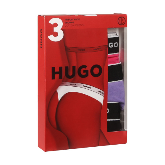 3PACK naiste stringid HUGO mitmevärvilised (50480150 962)