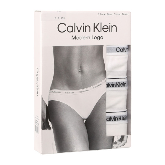 3PACK naiste aluspüksid Calvin Klein valge (QD5207E-100)