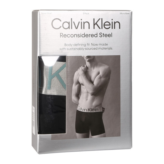 3PACK meeste bokserid Calvin Klein mustad (NB3075A-QTE)