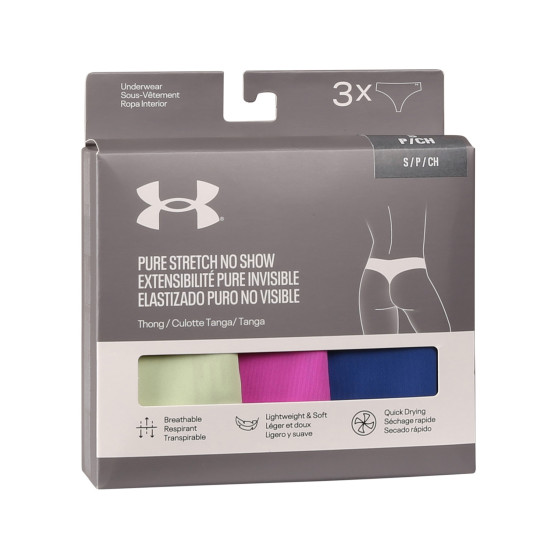 3PACK naiste stringid Under Armour mitmevärvilised (1383893 383)