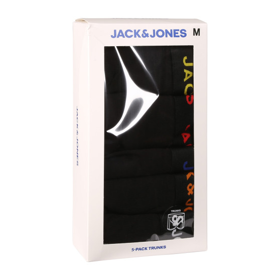 5PACK meeste bokserid Jack and Jones mustad (12242494)